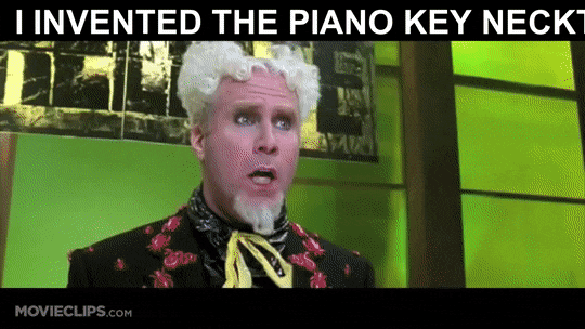 Mugatu Piano key necktie