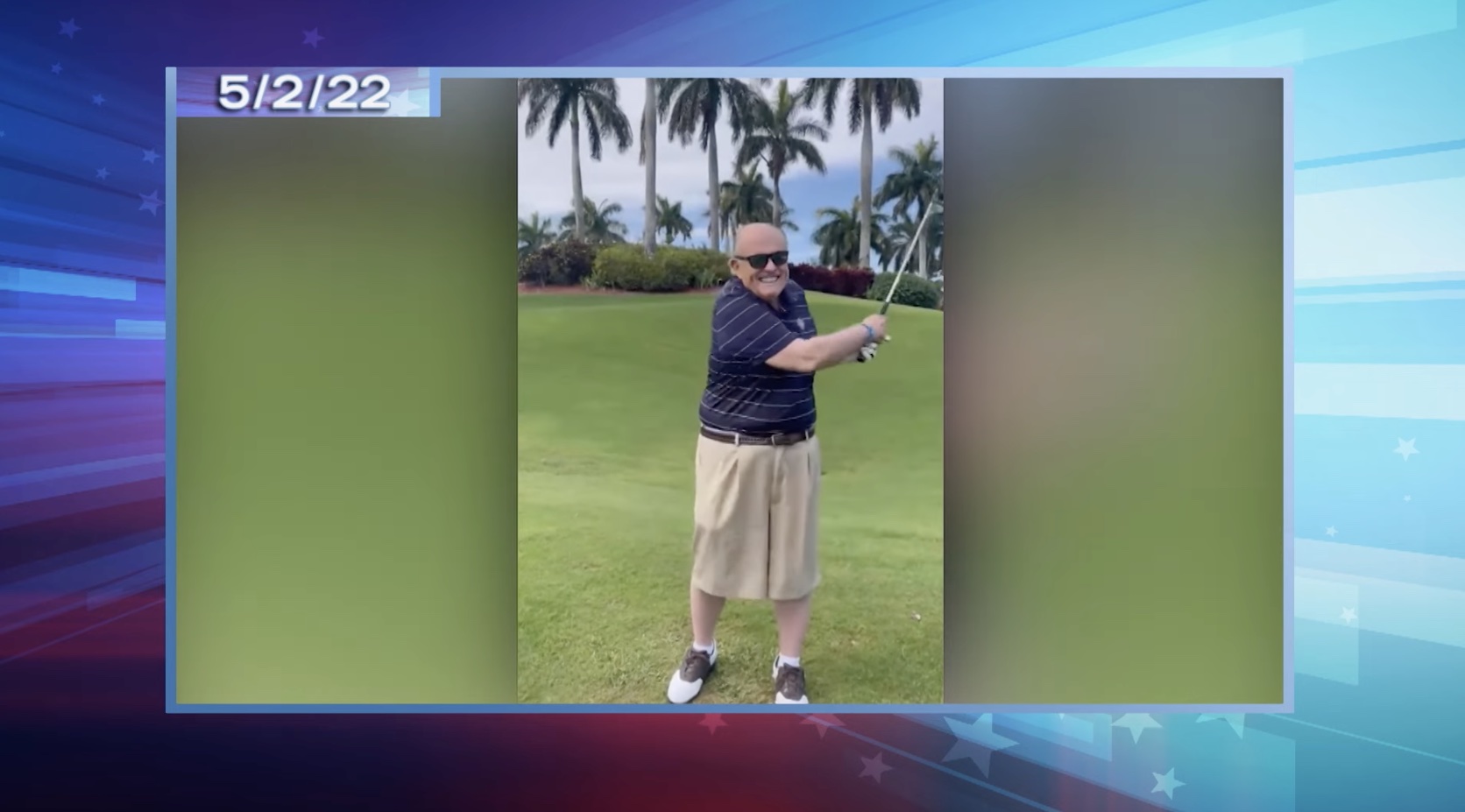 Rudy Giuliani Cameo promo golfing