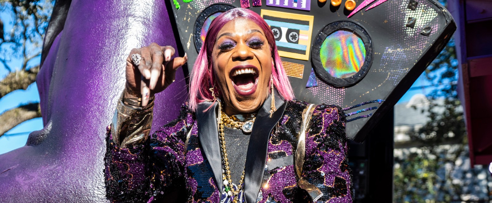 Big Freedia Mardi Gras 2022 Krewe of Freret parade