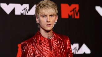 Machine Gun Kelly Talks About Smashing A Champagne Glass On His Forehead: ‘I Didn’t Have A Fork’
