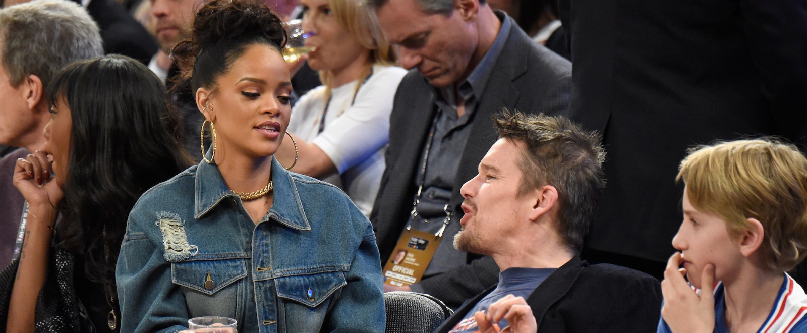Rihanna Ethan Hawke 64th NBA All-Star Game 2015