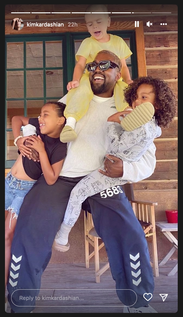 Kim Kardashian Kanye West Father's Day
