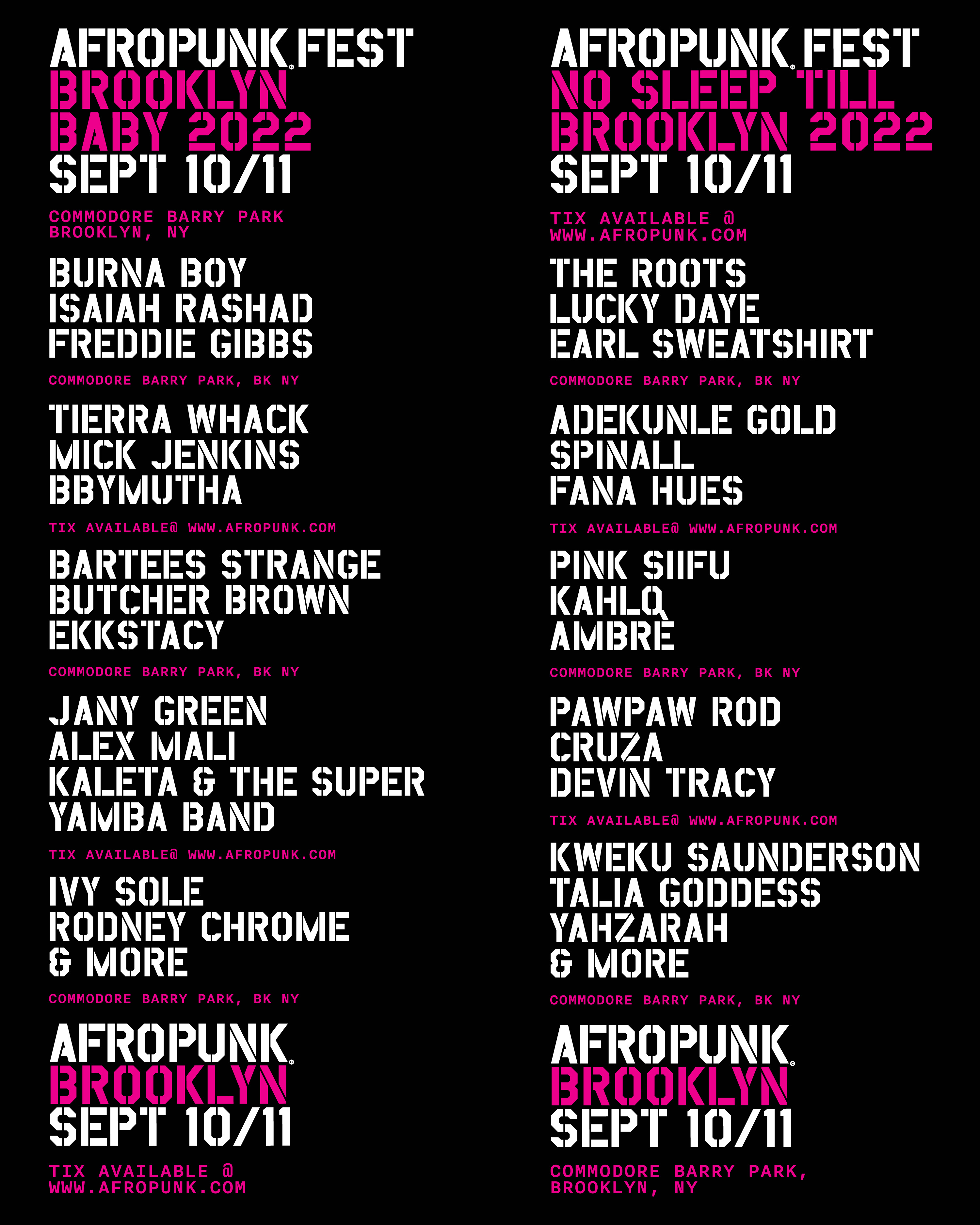 Afropunk 2025 Lineup - Vally Isahella