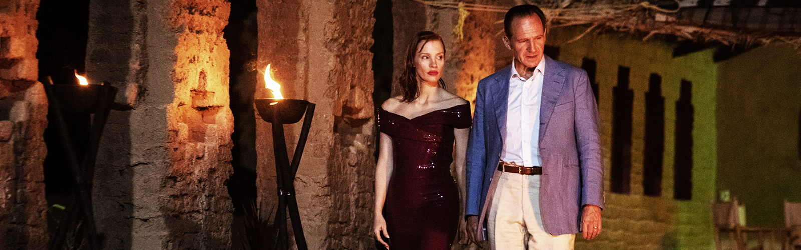Jessica Chastain And Ralph Fiennes in The Forgiven