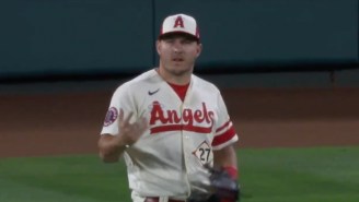 Here’s A Frustrated Mike Trout Telling An Angels Pitcher He’s Tipping Pitches