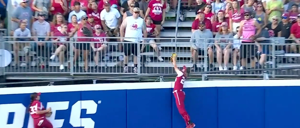 oklahoma softball catch