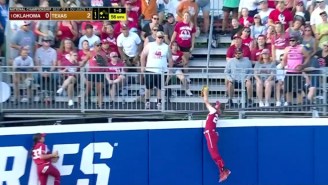 Jayda Coleman Robbed A Home Run With An Outrageous Catch In The Women’s College World Series