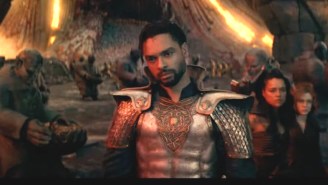 The Fiery New ‘Dungeons & Dragons’ Trailer Has A Smoldering Regé-Jean Page With Abs Of Armor And Chris Pine With A Lute