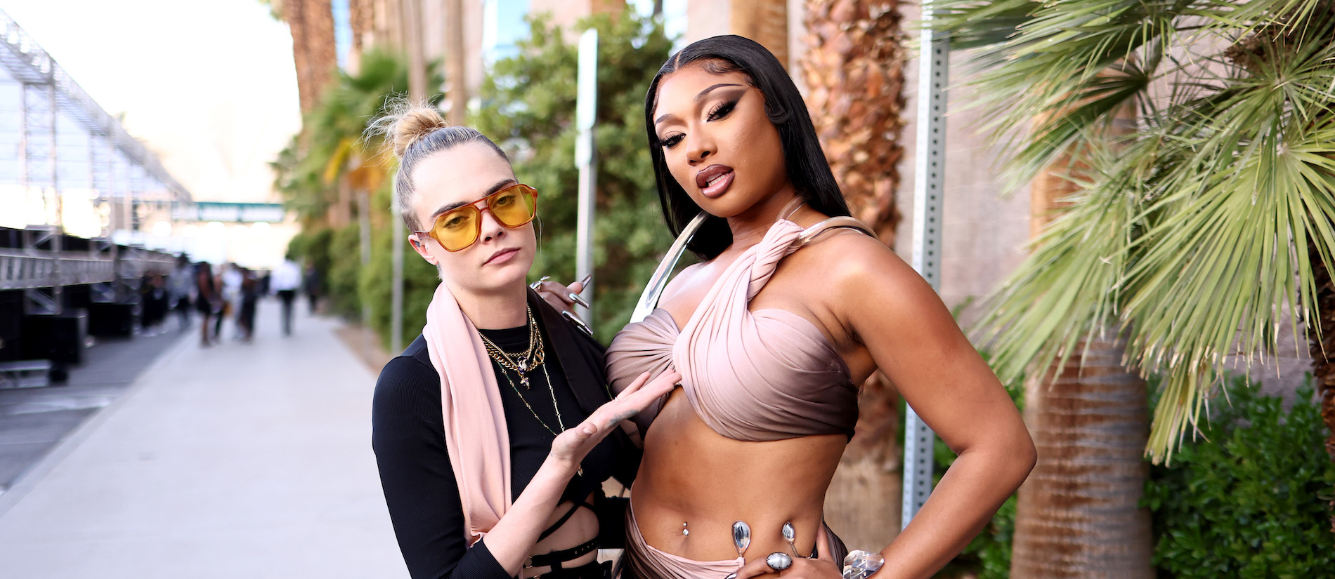 Cara Delevingne Megan Thee Stallion 2022 Billboard Music Awards BBMAs 2022