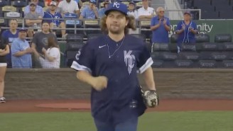 Kevin Morby Threw An MLB-Worthy First Pitch At A Kansas City Royals Game