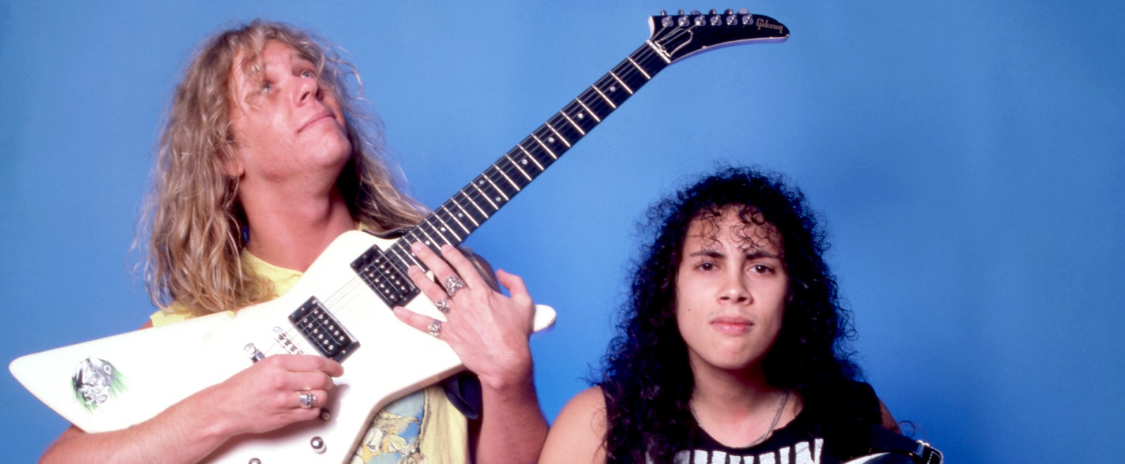 Metallica James Hetfield Kirk Hammett 1986