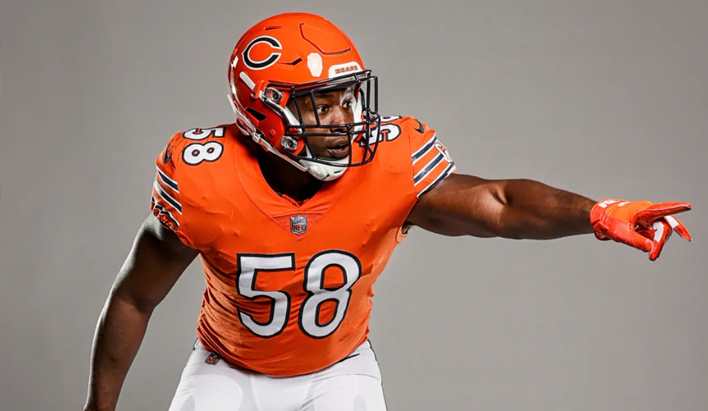 The Bears Will Wear An Orange Helmet For The First Time Ever