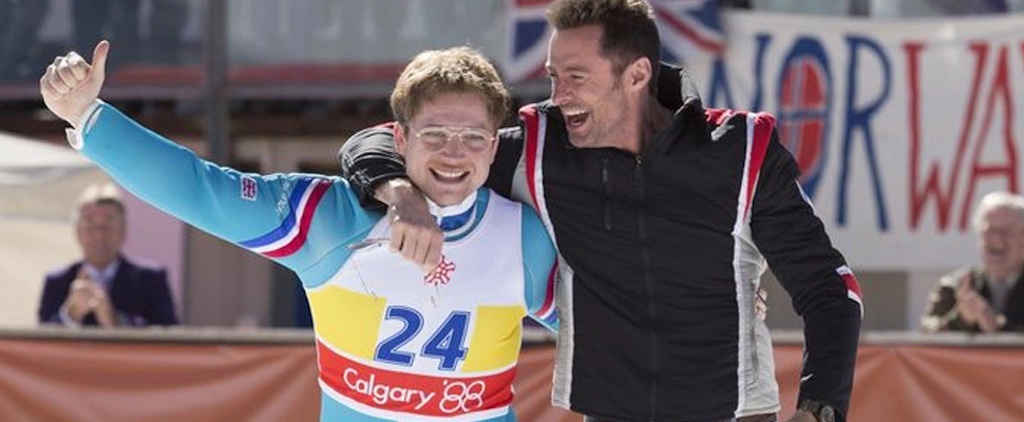 eddie the eagle taron egerton hugh jackman