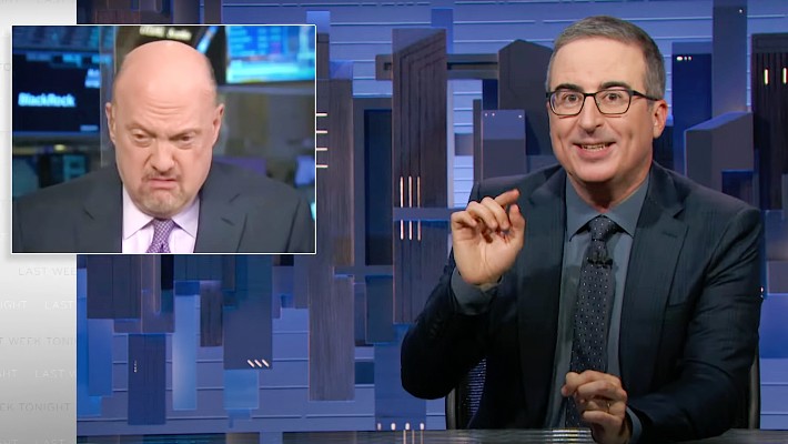 John Oliver On Jim Cramer: 'Garbage Can Full Of Cocaine'