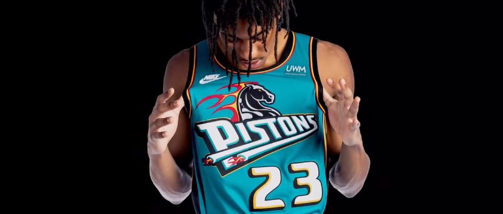 Pistons unveil throwback teal jerseys for upcoming season with