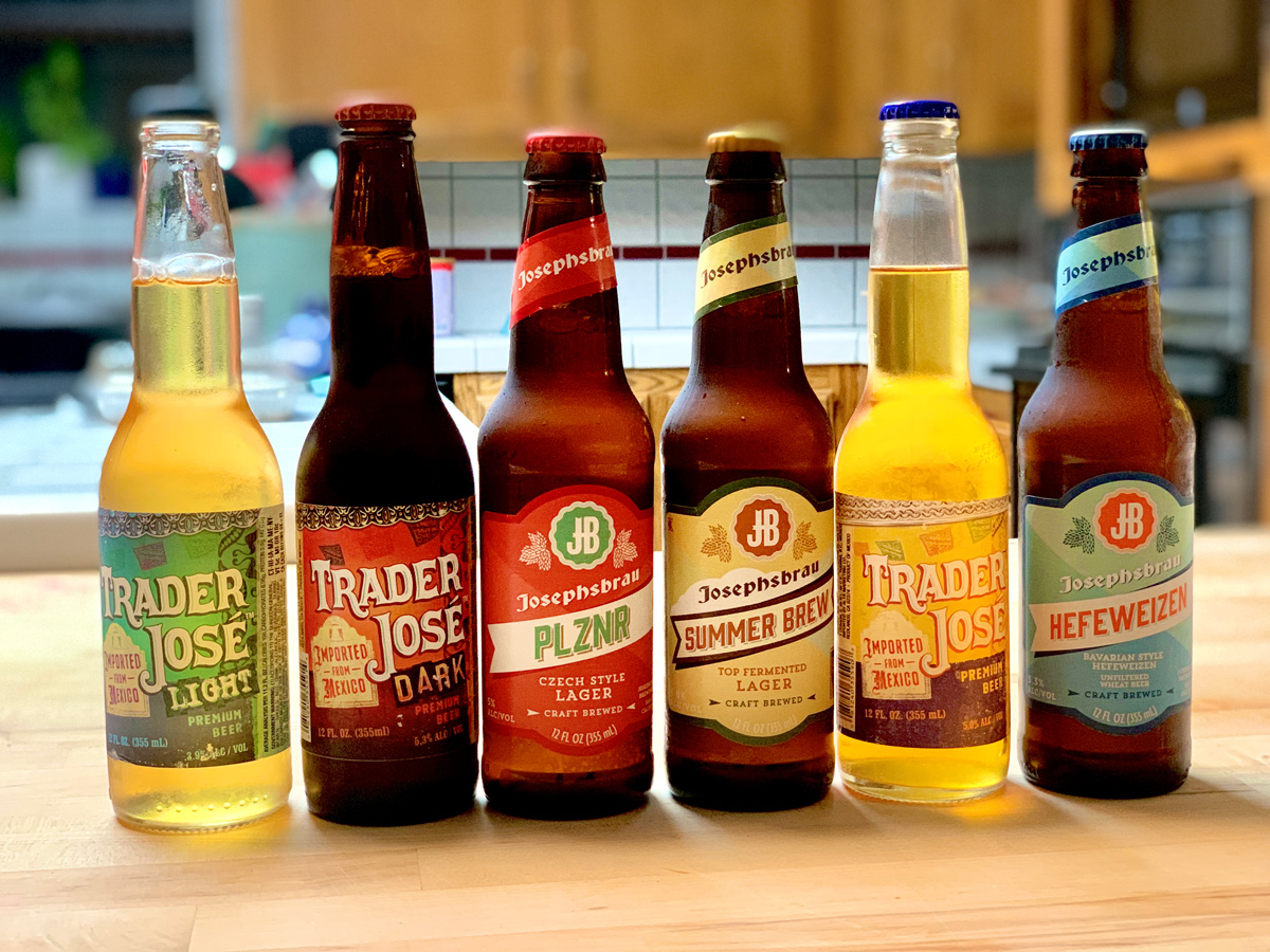 Trader Joe's Beers Bottles