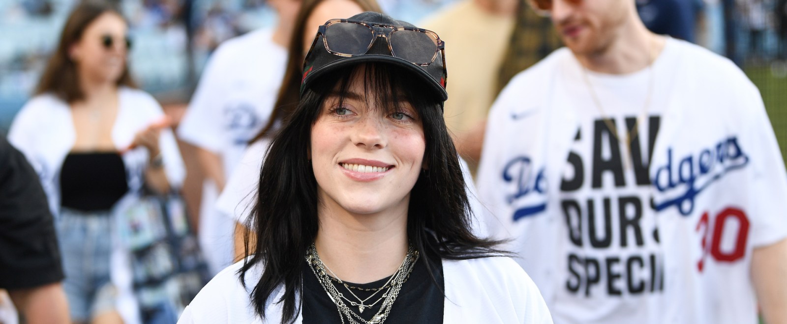 Billie Eilish Los Angeles Dodgers game MLB 2022