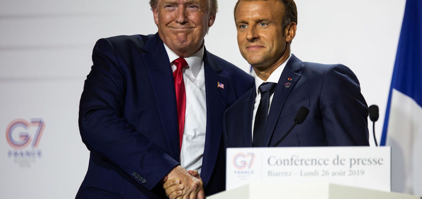 Donald Trump Emmanuel Macron