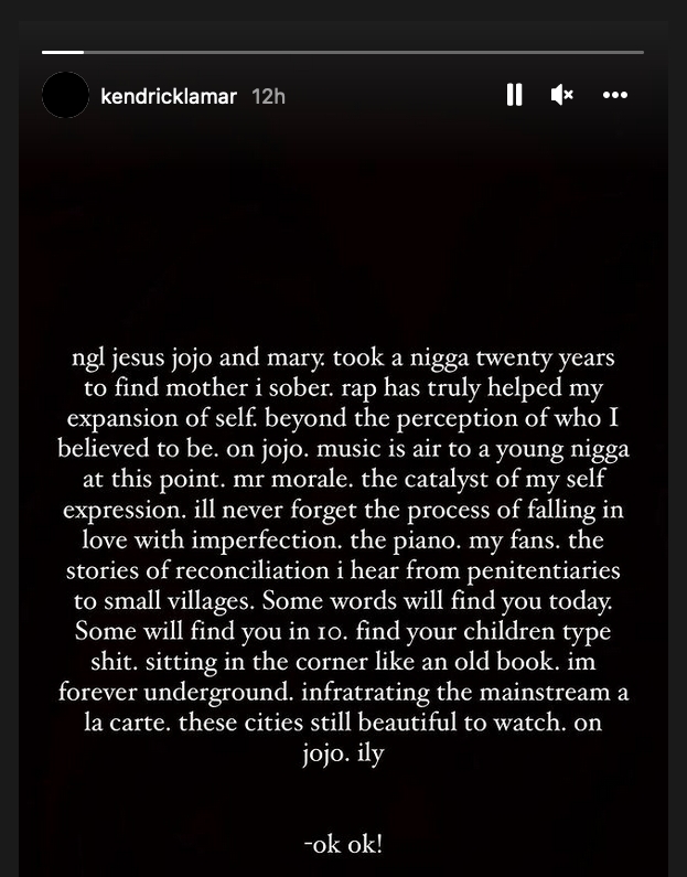Kendrick Lamar Instagram