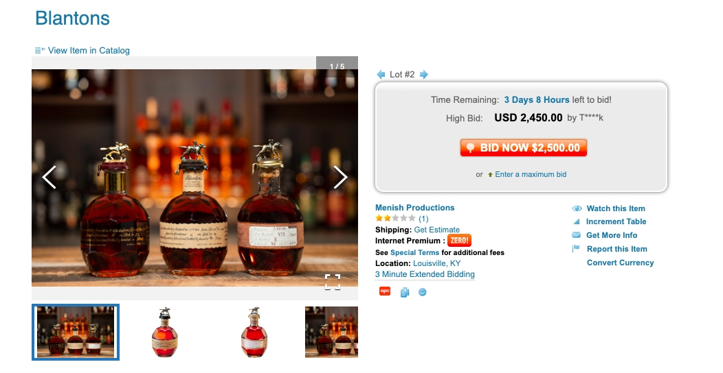 Blanton's Auction