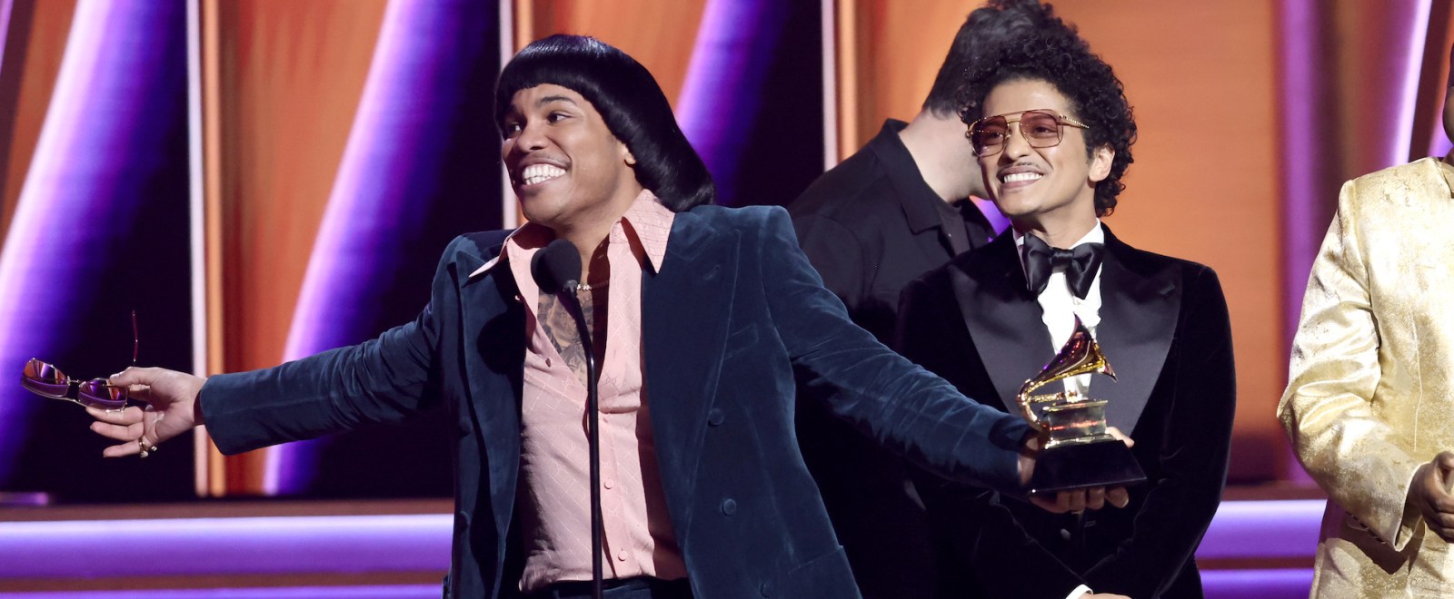 Silk Sonic Anderson Paak Bruno Mars 64th Annual Grammy Awards 2022