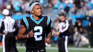 Panthers WR DJ Moore Jumped Into The Stands And Prevented A Fight At Fan Fest