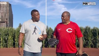 Ken Griffey Jr. And Ken Griffey Sr. Opened The 2022 Field Of Dreams Game With A Catch