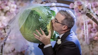 John Oliver Married A Cabbage On ‘Last Week Tonight’ With Steve Buscemi As An Officiant (It’s A Long Story)