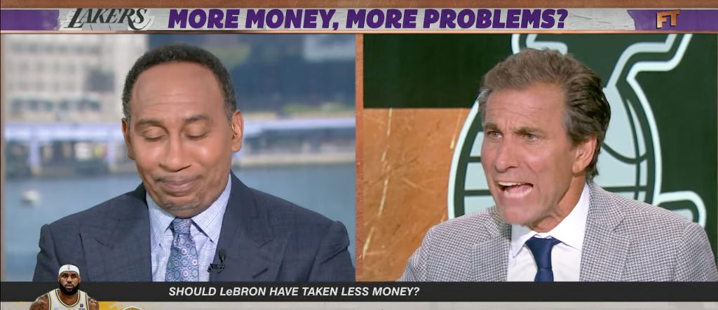 mad dog stephen a smith lebron james first take