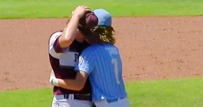 A Little Leaguer Consoled The Opposing Pitcher Who Was In Tears After Hitting Him In The Head