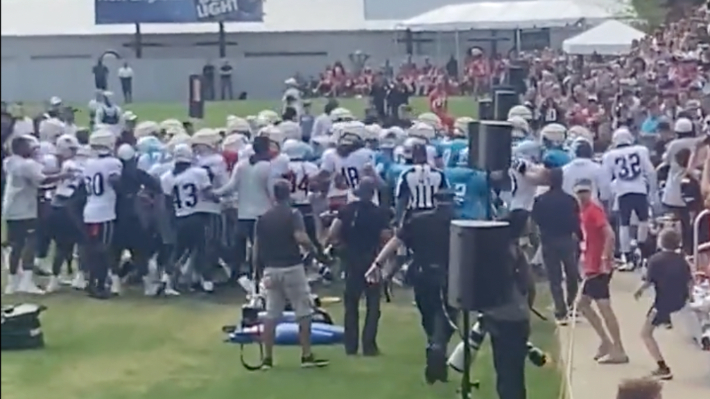 Patriots, Panthers get heated at joint practice with multiple