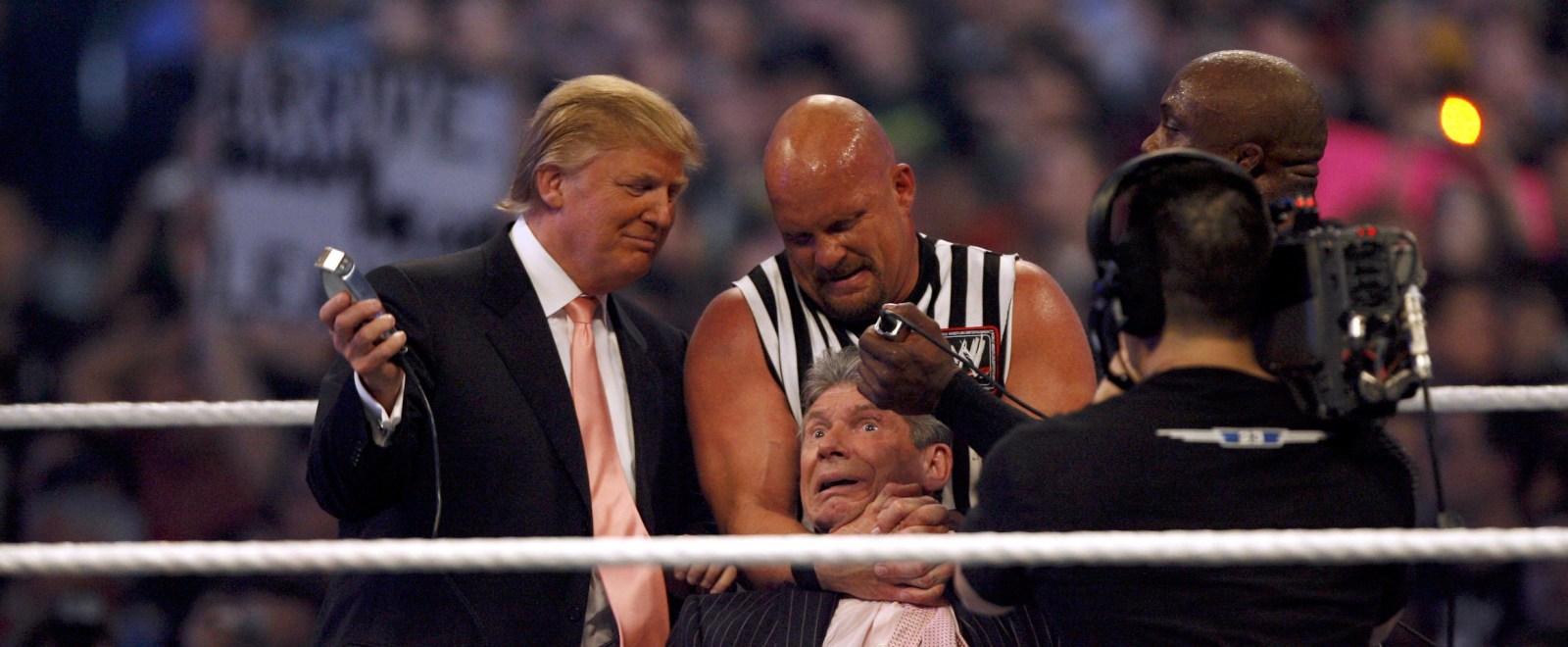 trump wrestling bet