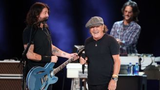 AC/DC’s Brian Johnson And Metallica’s Lars Ulrich Join The Foo Fighters Onstage During The Taylor Hawkins Tribute