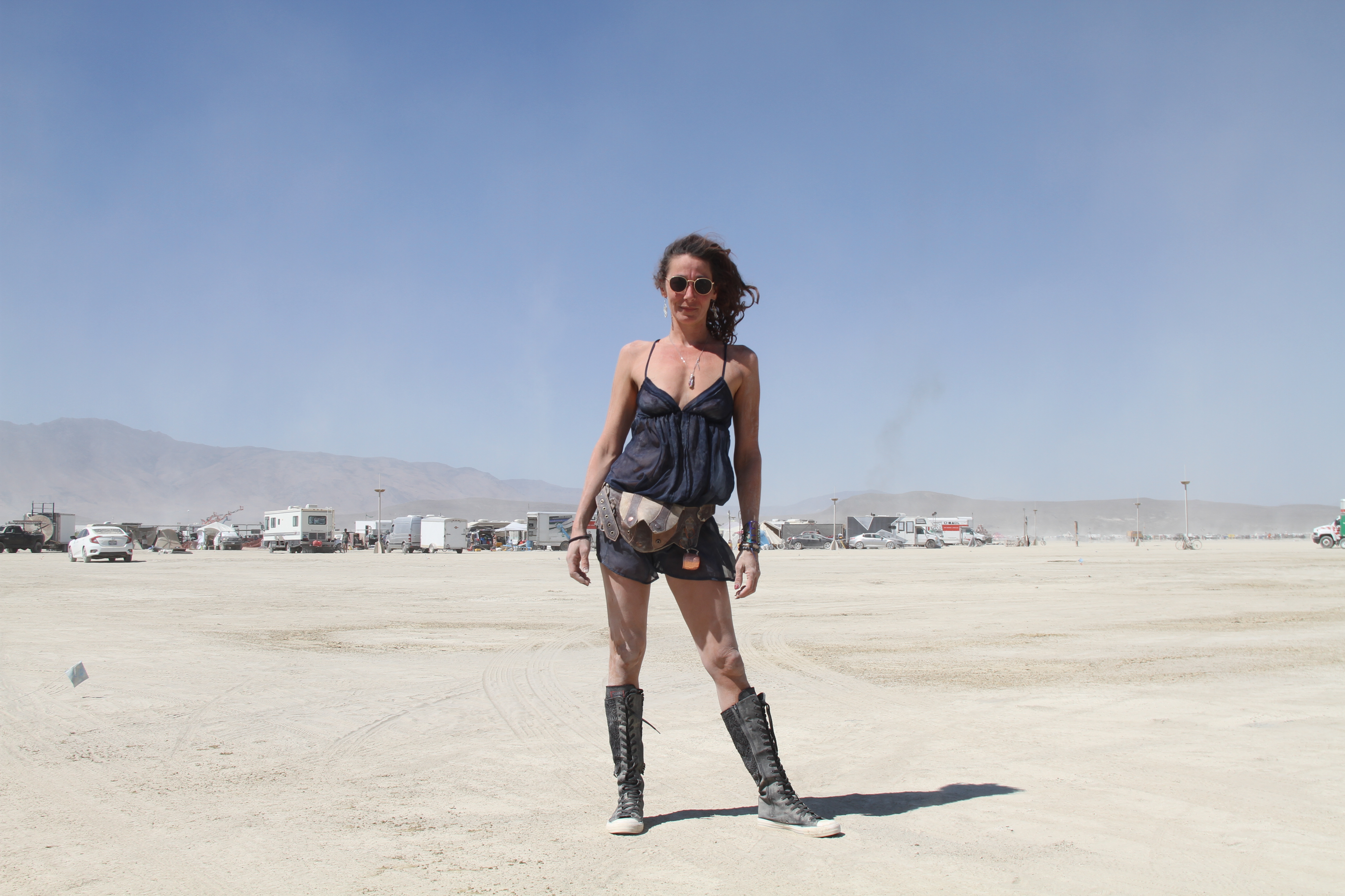 Burning Man GIANT BRA interrupts BLOG