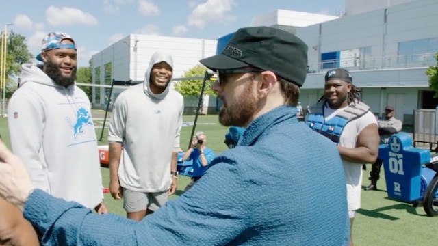 Eminem Hits Detroit Lions Practice, Jared Goff Starstruck