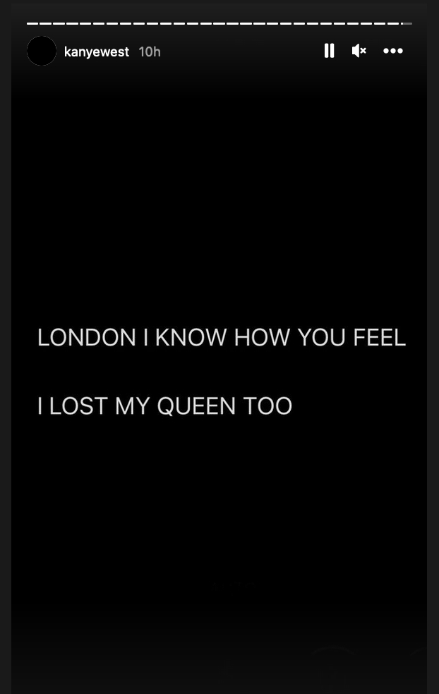 Kanye West Queen Instagram Story