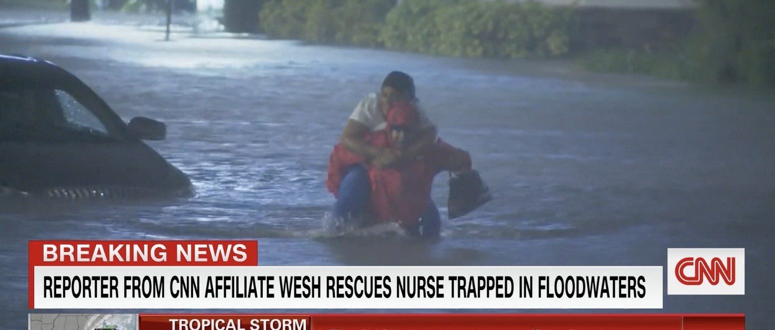 Hurricane Ian Reporter Rescues Nurse