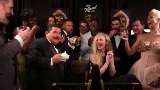 The ‘Ted Lasso’ Cast Takes Shots For The Queen While Brian Cox Takes A ‘Succession’ Buzzfeed Quiz On ‘Jimmy Kimmel’