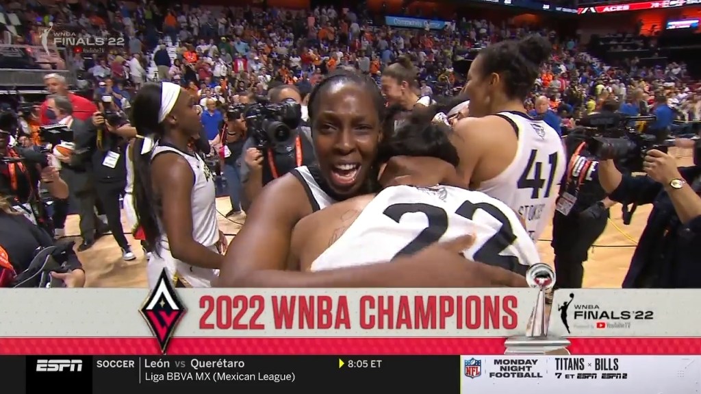 Las Vegas Aces Party After Winning Back-to-Back WNBA Championships