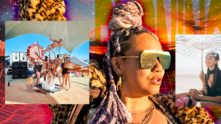 Burning Man GIANT BRA interrupts BLOG