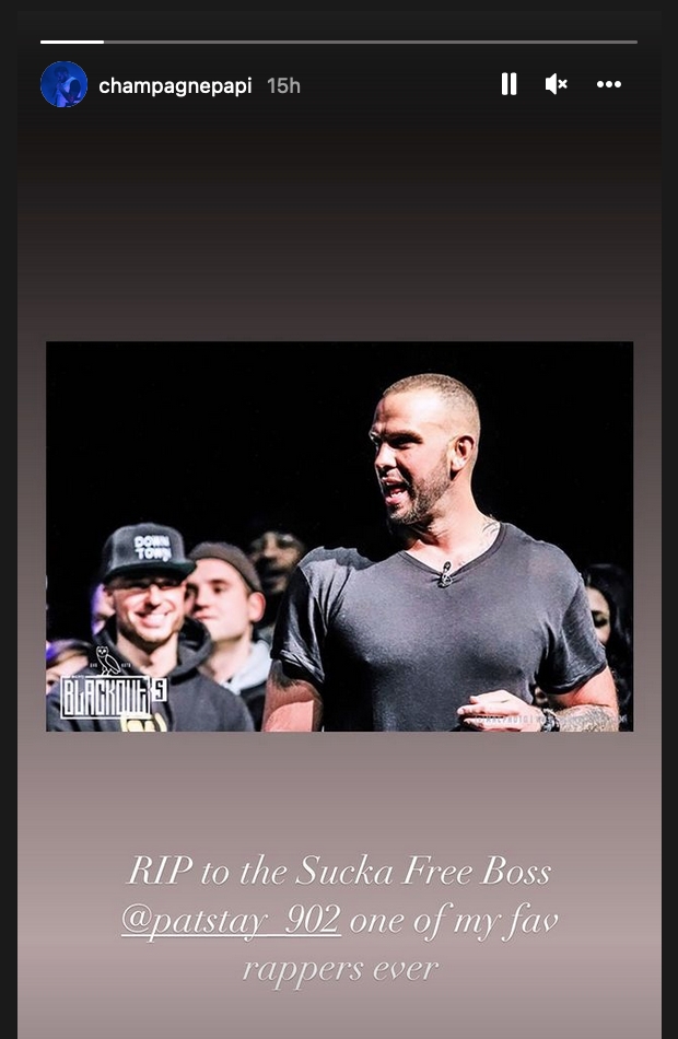 Drake Pat Stay Instagram Story