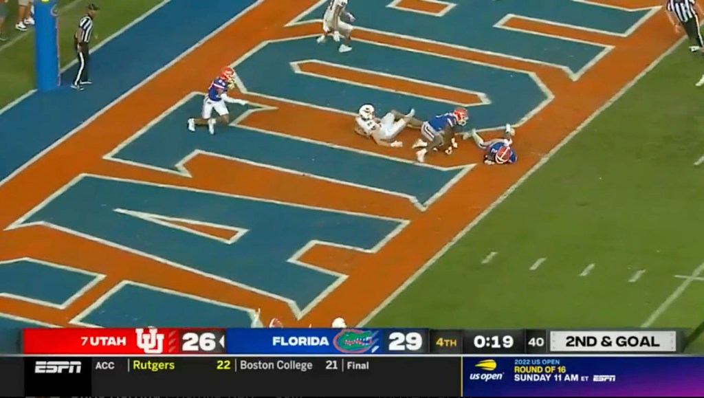 Florida Upset Utah On A Diving Interception In The End Zone