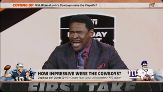 Michael Irvin Worked Up A Sweat Delivering A Full-On Sermon About The Cowboys On ‘First Take’