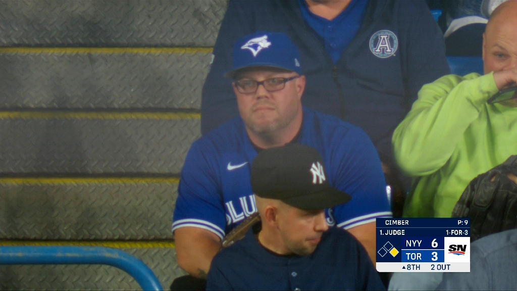 Toronto Blue Jays fan is left furious after DROPPING Aaron Judge's historic  61st home run ball