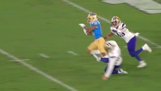 Washington’s Kicker Avoided A Red Card For This Extremely Brexit Slide Tackle On A Kickoff