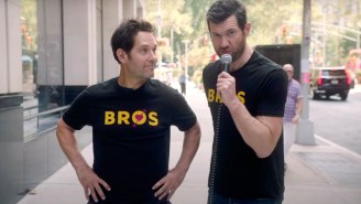 Billy Eichner And Paul Rudd Round Up Straight People To See ‘Bros’ In The New ‘Billy On The Street’