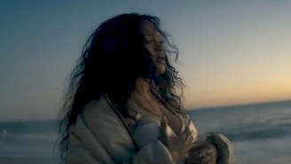 Rihanna Makes Her Video Return By Hitting The Beach For A Striking New ‘Lift Me Up’ Clip