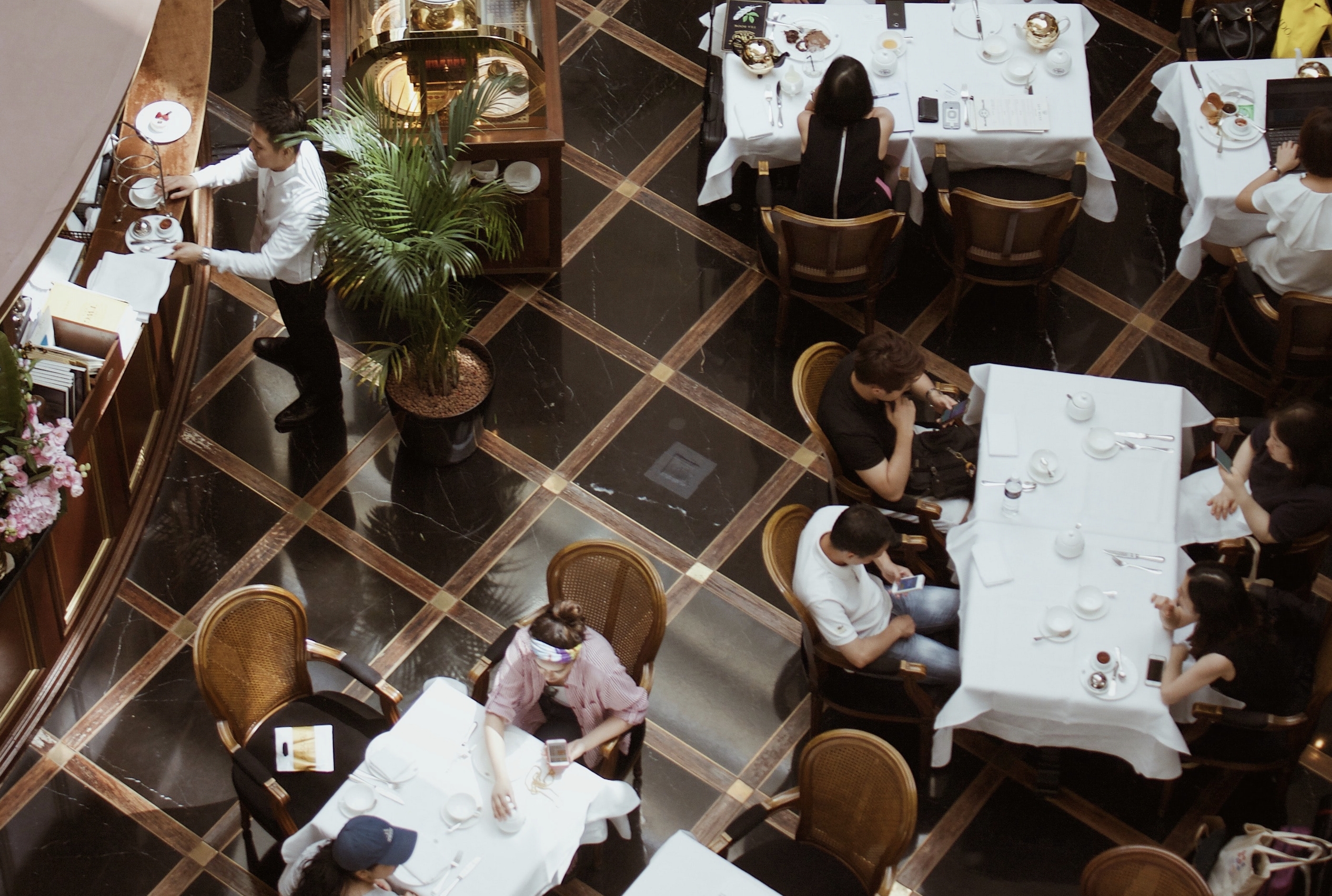 people dining