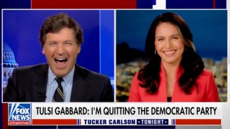 Tucker Carlson Was Like A Teen Boy With A Crush When Tulsi Gabbard Appeared On His Show To Discuss Leaving The Democratic Party