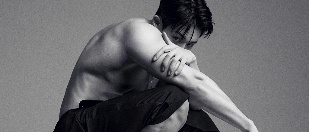 Wonho Bittersweet Promo Black and White Shirtless